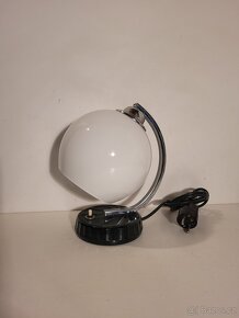 Art Deco lampička, lampa, bílé stínidlo - 2
