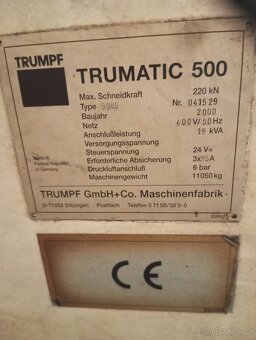 Vysekáváci lis, Sekačka TRUMPF TC 500 - 2