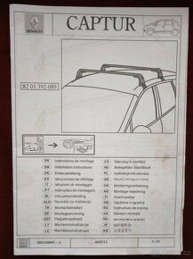 Příčníky lyžiny Renault Captur - 2