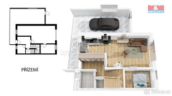 Prodej novostavby rodinného dvojdomu, Dolní Ředice - 2