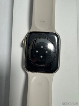 Apple Watch 8 45mm kondice baterie 100% poškrabané sklíčko s - 2