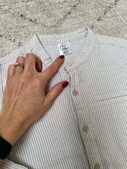 Nová chlapecká pruhovaná košile vel 128 pro 7-8 let - 2