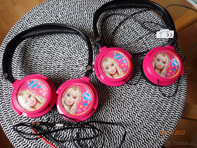 Prodám dvoje sluchátka Lexibook HP010 Barbie růžová - 2