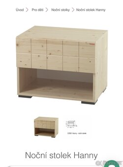 Postele  nocni stolky Gazel - 2