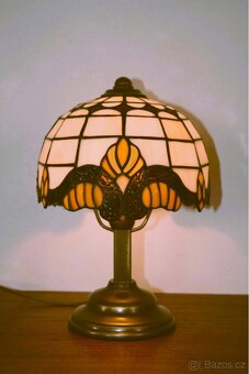 Stolní vitrážová lampička Tiffany-nová - 2