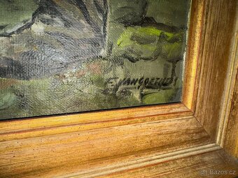 Prodám obraz s podkovářskou tematikou. - 2