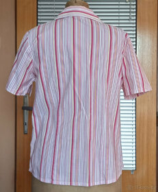 Dámská košile růžová s proužkem (vel. M) - 2