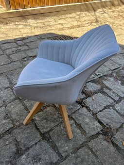 Designová čalouněná židle – skandinávský styl - 2