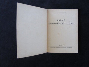 Mazání motorových vozidel J.Hermach technická literatúra - 2