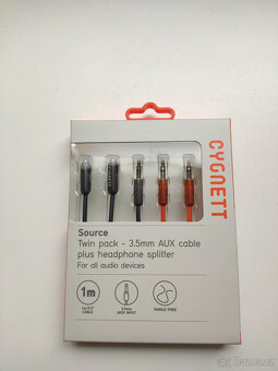 3.5 jack AUX kabel Audio rozbočovač prodlužovač - 2
