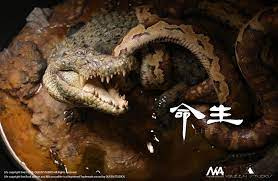 Queen Studios - Rock Python and Nile Crocodile - 2
