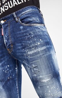 DSQUARED2 LUXUSNÍ PÁNSKÉ SLIM  JEANS  VEL 48 - 2