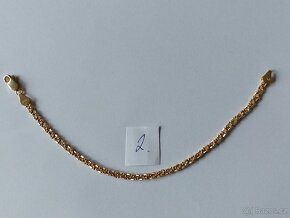Zlatý řetízek na ruku z 18k zlata. - 2