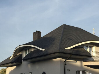 Střešní plechová krytina ve tvaru bobrovky - AKCE - 2