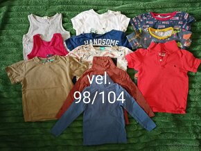 Oblečení - kluk - léto - velikost 98 - 104 - 2