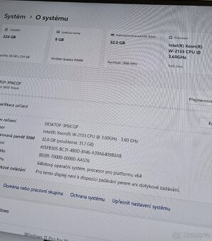 DELL Precision 5820 - QUADRO P4000 8gb, Xeon, 32gb ddr4 - 2