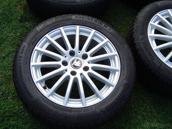 4X ZIMNÍ HLINÍKOVÁ KOLA ŠKODA OCTAVIA III,II 205/55 R16 ...T - 2