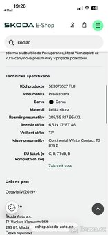 Zimni komplet skoda octavia R17 - 2