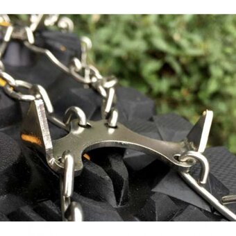 Nesmeky na boty řetězové Trizand - černé-stříbrné - 2