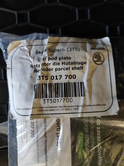 Síť pod plato Škoda Superb 3T5 - 2