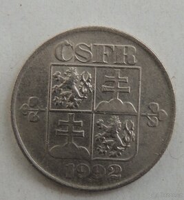 50 haléř 1992 CSFR - 2