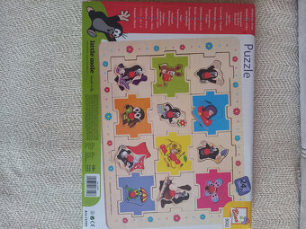 Dřevěná vkládačka puzzle krtek - 2