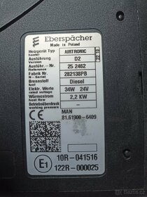 nezávislé topení eberspacher airtronic D2 24 volt MAN TGX - 2