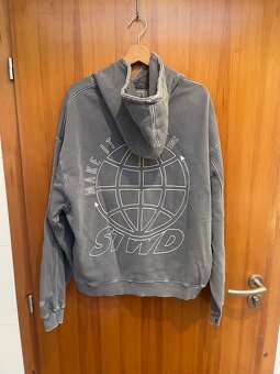 Pánská modrá mikina Pull&Bear - velikost M - 2