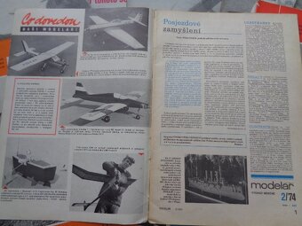 Časopis Modelář ročník 1974, 75,76,77 a 78 - 2