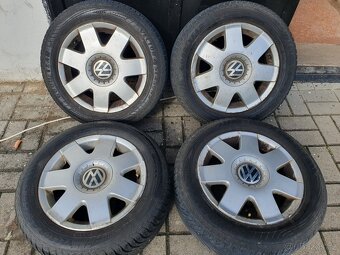 Alu kola vw 5x100 r14 6j et43 pneu 185/60/14 - 2