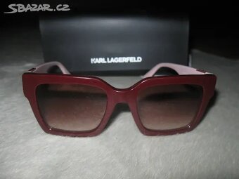 nové sluneční brýle Karl Lagerfeld burgundy/pink - 2