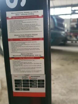 Servisní držák/stojan na motor nosnost 450 kg NOVÝ - 2