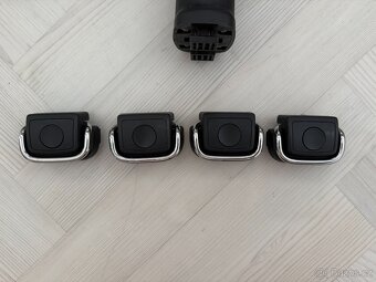 Audi A6 C7 4G doplňky do kufru - síť, 4x úchyty, fixační pás - 2