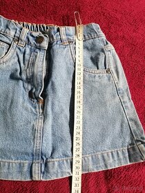 Riflová sukýnka, vel. 116 /122 - 2