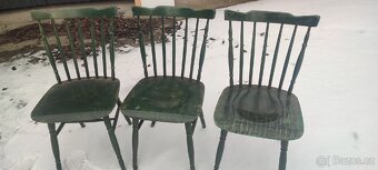 Dřevěné židle 3 ks - 2