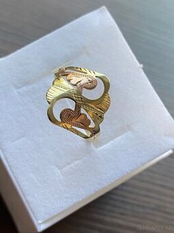Zlatý dámský prsten - 2