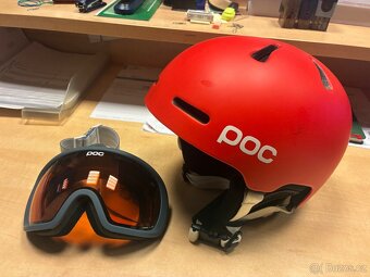 Lyžařská helma POC + brýle - 2