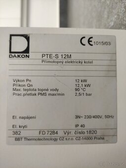 Elektrokotel DAKON PTE-S 12M 12kW - 2