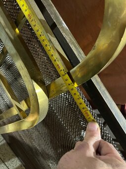 Starožitná mosazná prvorepubliková postel - 2