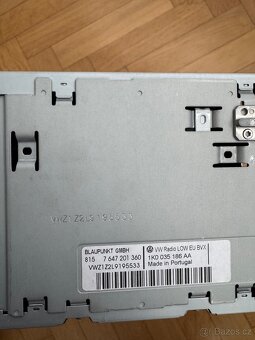 VW RCD 310 rádio - 2