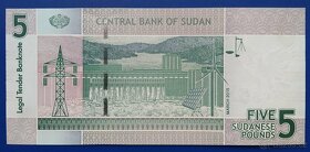 Súdán, 5 Pounds, Unc - 2