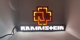Prodám nový znak Rammstein s podsvětlením (led pásek) - 2