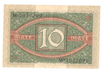 10 MAREK Zehn Reichsmark 1920 - 2
