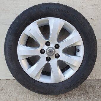 Alu kola Opel 16" 5x110, letní Continental 205/55R16 - 2