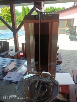 Gril na gyros/kebab - 4 hořáky - max. 60 kg - 2