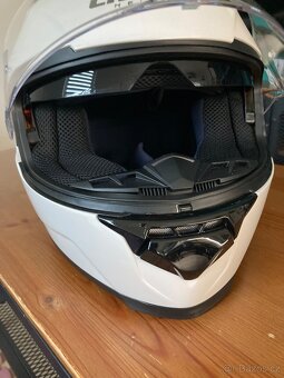 Helma na motorku Cassida Apex bílá velikost S - 2