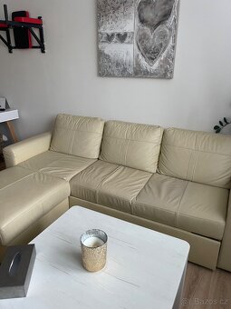 Prodám koženou rohovou,rozkládací sedačku. - 2