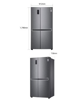 Americká lednice LG GSB470BASZ – 613 l, No Frost - 2
