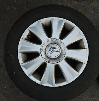 Alu kola Citroen. Original R16, 4x108, + poklice - 2