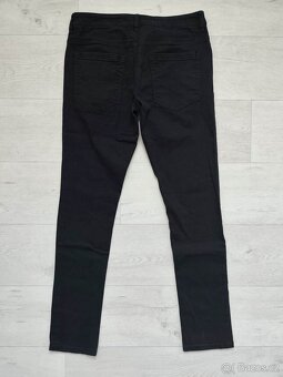Pánské černé slim fit rifle Jean Pascale W32/L34 - 2